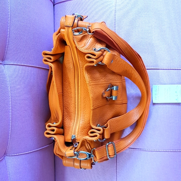 NEW! Paris French Maroquinerie Large Leather Bag - Picture 3 of 17